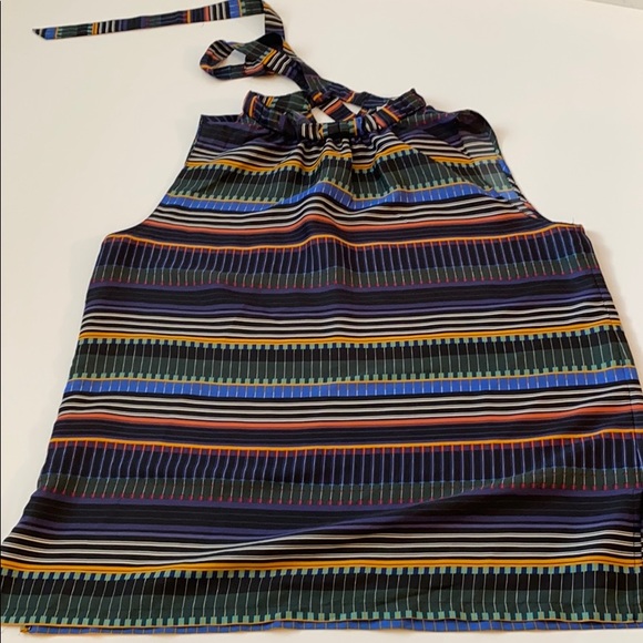 Loft trendy tie Tank top multicolored S - Picture 3 of 6